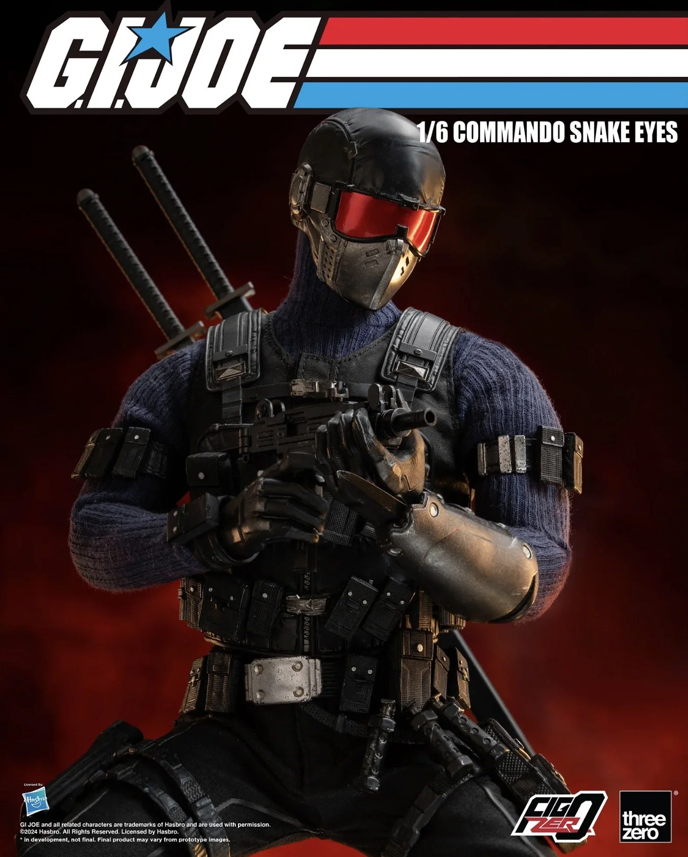 Hasbro Reveals Awesome G.I. JOE FigZero Commando Snake Eyes 1/6